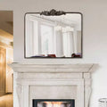 29" x 37" Ornate Metal Accent Wall Mirror Antique Bronze: Rectangular, No Assembly, Includes Mount Hardware