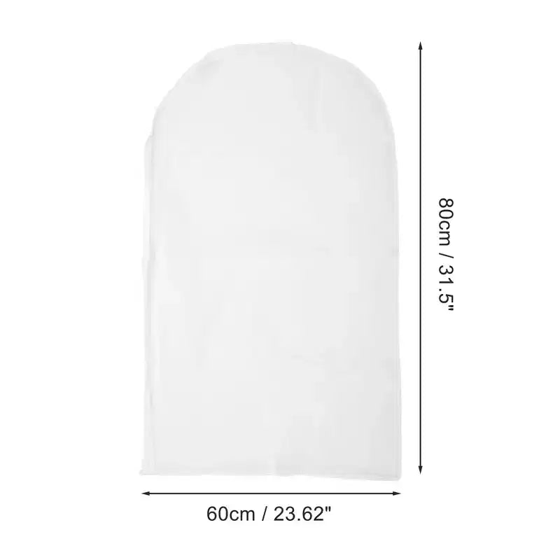 Dustproof Garment Bags 31.5x23.62 Inch - Set of 5, Waterproof EVA Clothing Storage Bags