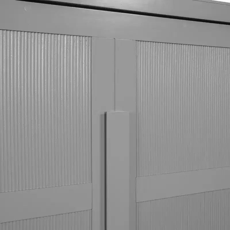 Queen Size Murphy Wall Bed with LED Lights - White/Gray, 600 lb Capacity, Space-Saving