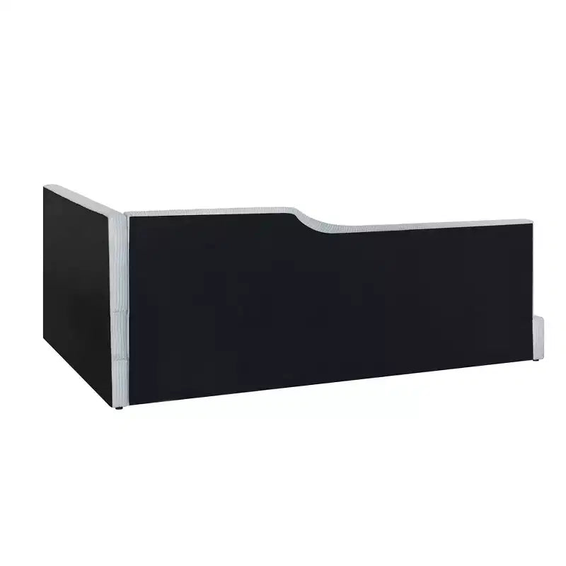 Twin/Full Size L-Shaped Corduroy Upholstered Daybed, 4D