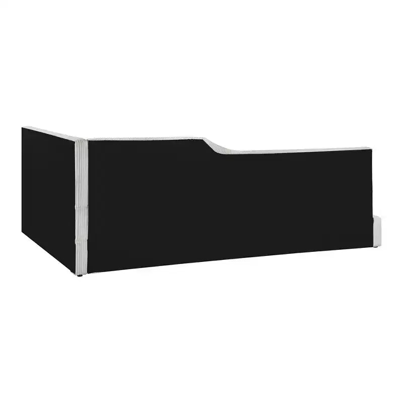 Twin/Full Size L-Shaped Corduroy Upholstered Daybed, 4D