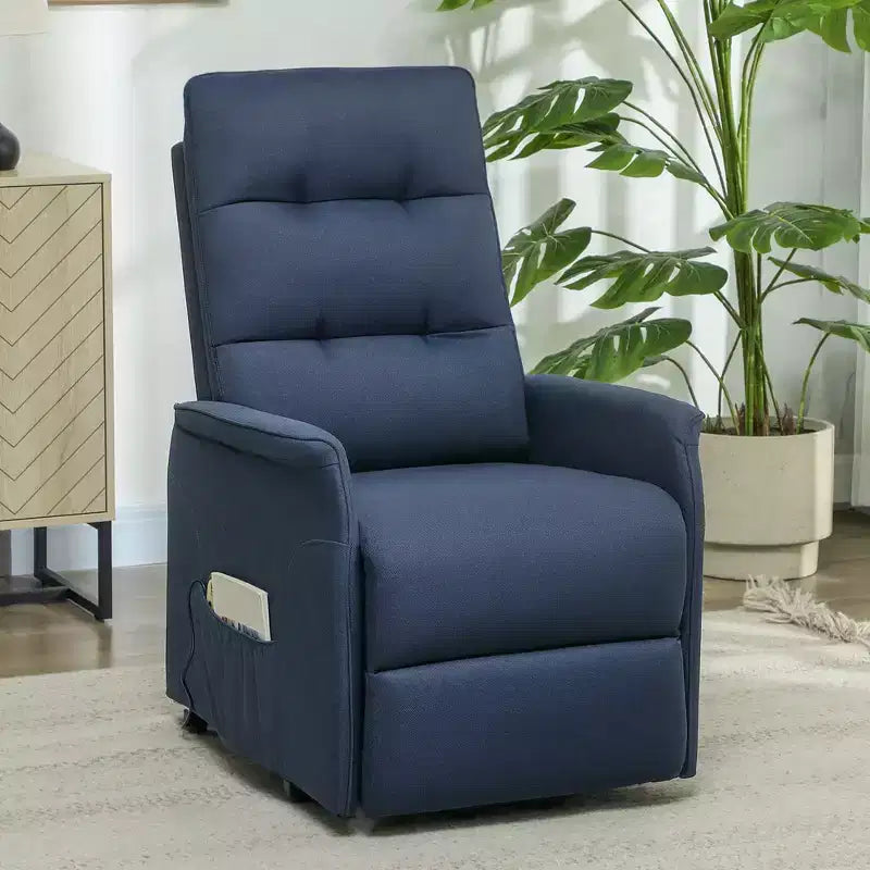 Power Lift Recliner Chair, Electric Reclining Chair with Remote, Side Pockets, Pocket Spring, Tufted Back, Quick Assembly