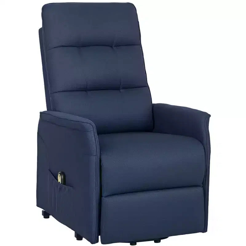 Power Lift Recliner Chair, Electric Reclining Chair with Remote, Side Pockets, Pocket Spring, Tufted Back, Quick Assembly