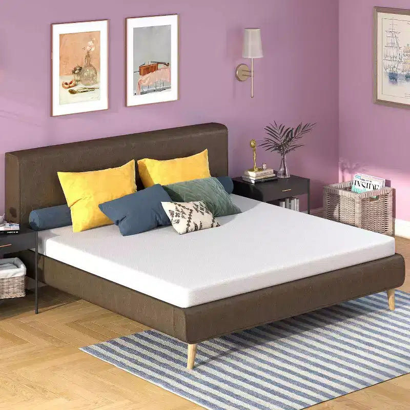 BestMassage 5 Inch Mattress Bamboo Charcoal Memory Foam Mattress Medium Firm Mattress CertiPUR-US Certified