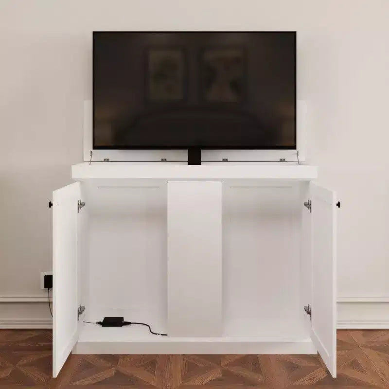 Smart Lift TV Gaming Station - Fits Up to 50" Screens, Motorized Lift, 4 Preset Heights, Dual Cable Management, MDF Cabinet, 39.3"Hx50.4"W