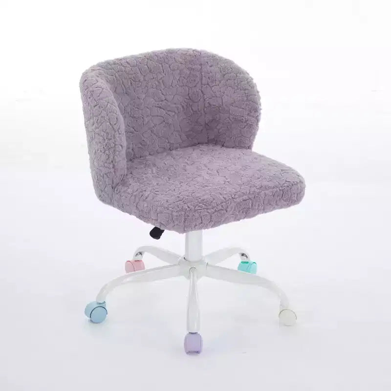 Velvet Office Chair with Gold Metal Base - Adjustable Height, Swivel, Padded Seat, Home & Office Desk Chair