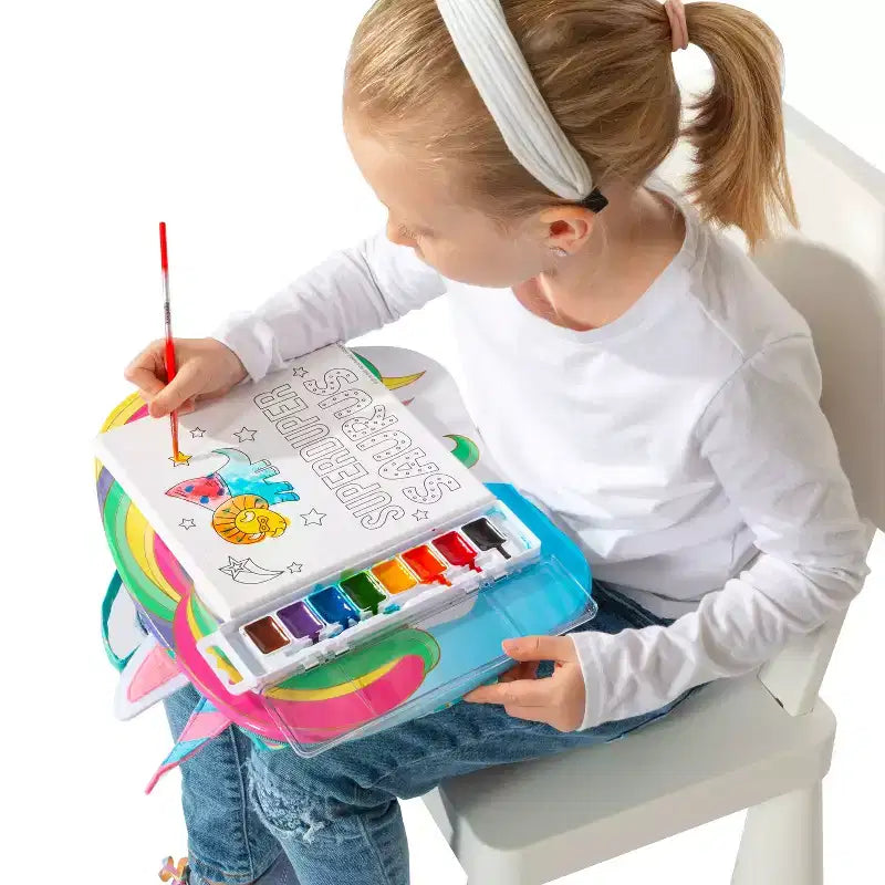 Kids Lap Desk with Animal Design - Microbead Cushion, 14.5"x11.3" Surface, Lightweight 1.3 lbs
