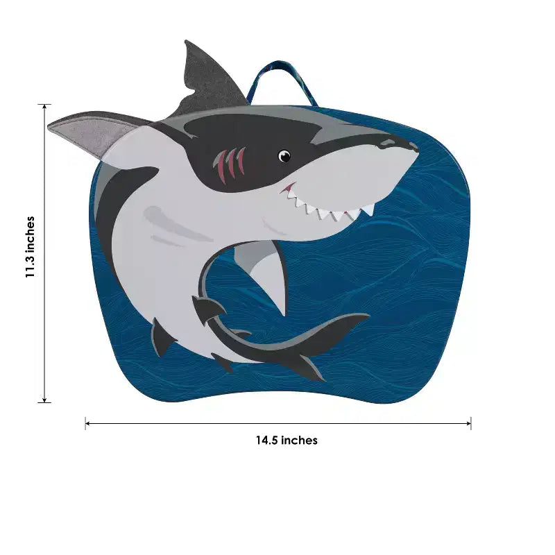 Kids Lap Desk with Animal Design - Microbead Cushion, 14.5"x11.3" Surface, Lightweight 1.3 lbs
