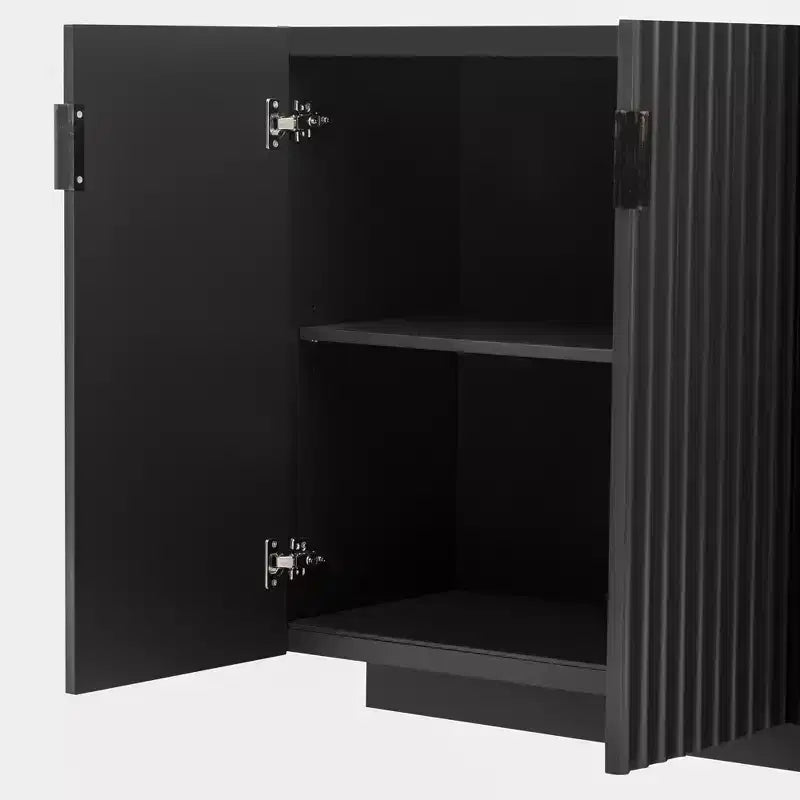 Large Sideboard Cabinet with 4 Doors and 4 Shelves - Storage Cabinet for Living Room, Dining Room, Kitchen