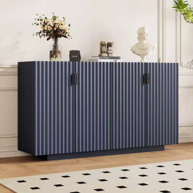 Large Sideboard Cabinet with 4 Doors and 4 Shelves - Storage Cabinet for Living Room, Dining Room, Kitchen