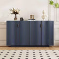 Large Sideboard Cabinet with 4 Doors and 4 Shelves - Storage Cabinet for Living Room, Dining Room, Kitchen