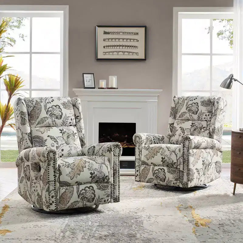 Manual Swivel Glider Recliner Chair