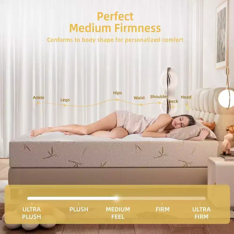 10 Gel Memory Foam Mattress Medium Firm Cooling Bed Mattress