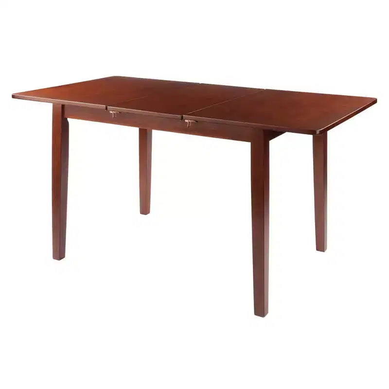 Darren Extendable Dining Table Walnut - Self-Storing Butterfly Leaf, Seats 6