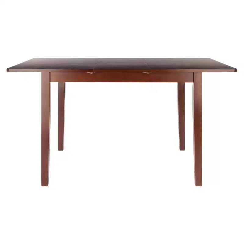 Darren Extendable Dining Table Walnut - Self-Storing Butterfly Leaf, Seats 6