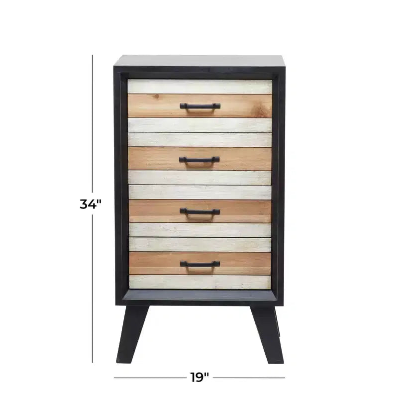 Modern MDF Cabinet Black