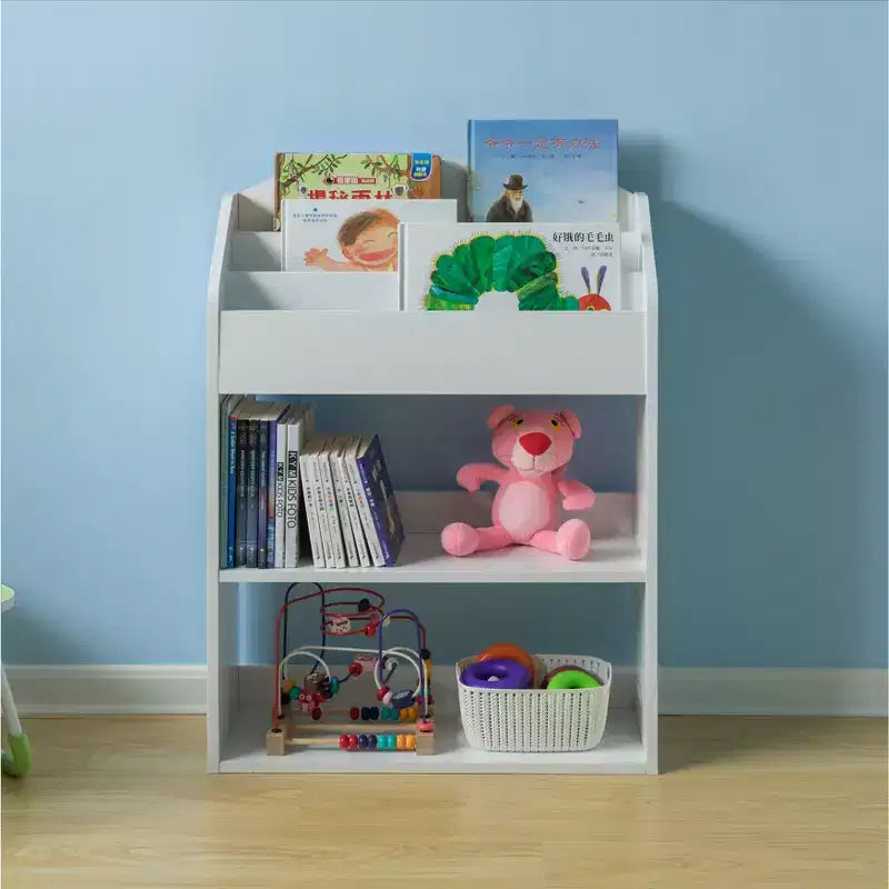 Modern Wooden Storage Bookcase with 5 Shelves - Playroom, Bedroom, Living Room and Office