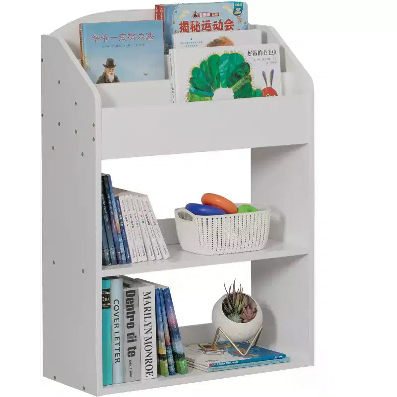 Modern Wooden Storage Bookcase with 5 Shelves - Playroom, Bedroom, Living Room and Office
