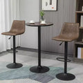41" Rustic Industrial Bar Table, Pub Table with Elm Wood Top and Metal Base