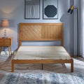12 Inch Solid Wood Platform Bed Frame with Wooden Slats, Queen