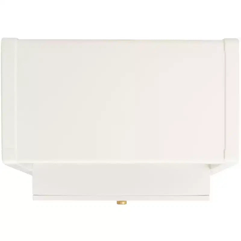 2 Drawer 1 Shelf Accent Table - Navy & Gold, Bayur Wood & MDF, Veneer Top, 19"x15"x24", 44 lb Capacity